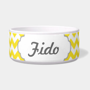 Yellow Chevrons Custom Text