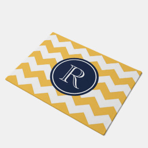 Yellow Chevrons Doormat