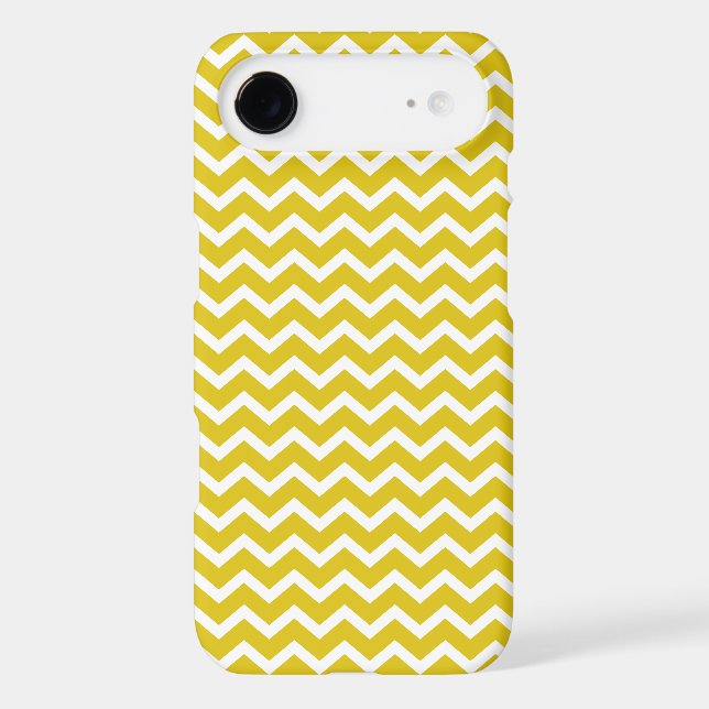 Yellow Chevrons Pattern Case-Mate iPhone Case (Back)