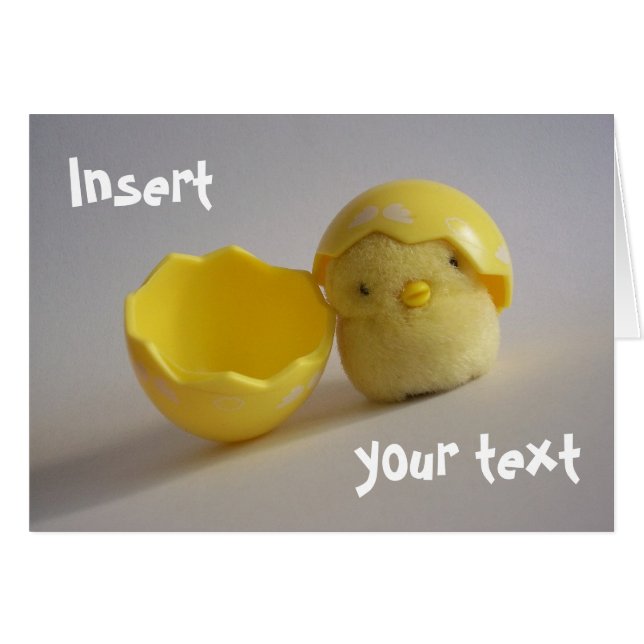 Yellow Chick Card (Front Horizontal)