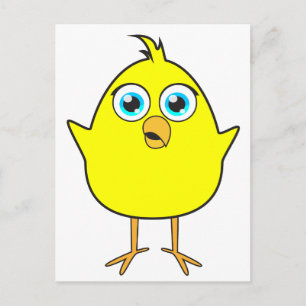 Yellow chick postcard