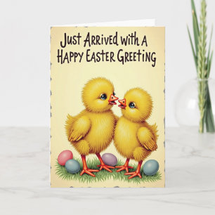 Yellow Chicks Springtime Card