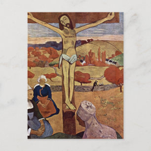 Yellow Christ by Paul Gauguin, Vintage Fine Art Postcard