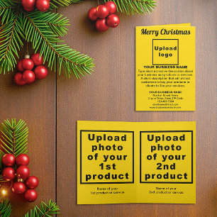 Yellow   Christmas   Business   Folded Holiday Card
