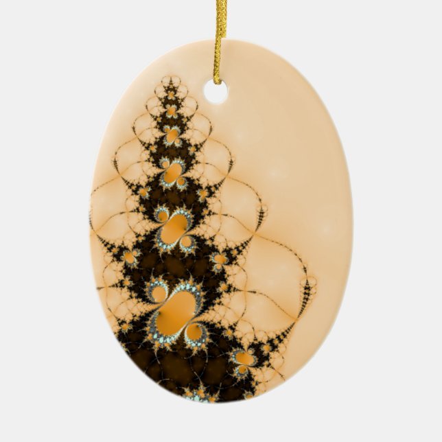 Yellow Christmas Tree Hanging Ornament (Front)