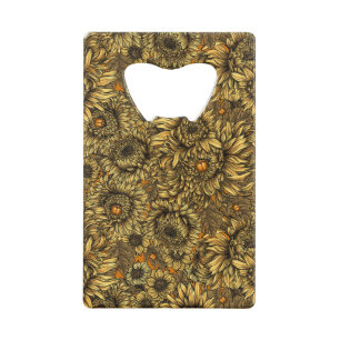 Yellow chrysanthemum flowers and orange beetles