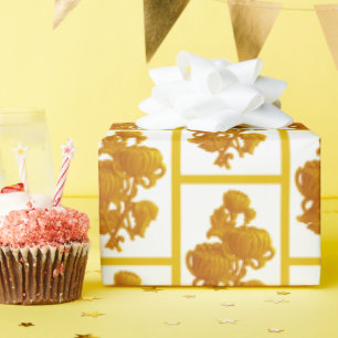 Yellow Chrysanthemum Wrapping Paper