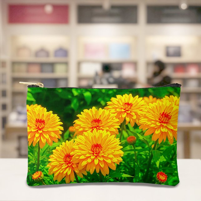Yellow Chrysanthemums Pouch (Pouch with yellow chrysanthemums)