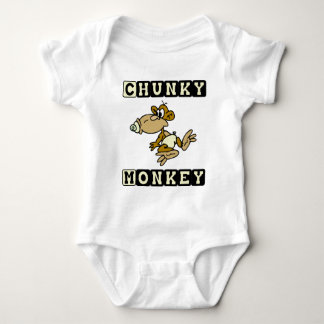 Yellow Chunky Monkey Cute Baby One-Piece Bodysuit