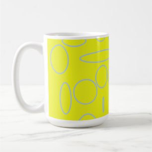Yellow Circles and Loops Coffee Mug