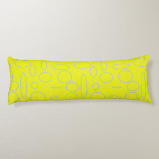Yellow Circles Body Pillow ( 20" x 54")