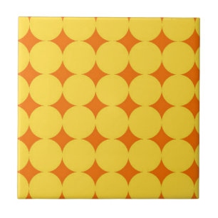 Yellow Circles Pattern Tile