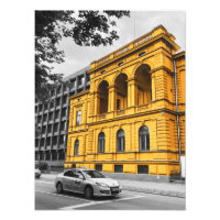 Yellow City Building Minimalist Photography