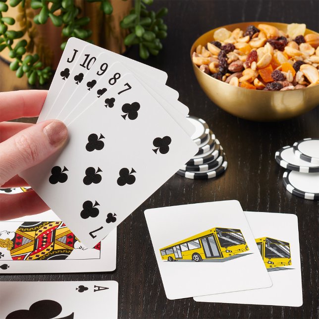Yellow City Bus Playing Cards (Creator Uploaded)