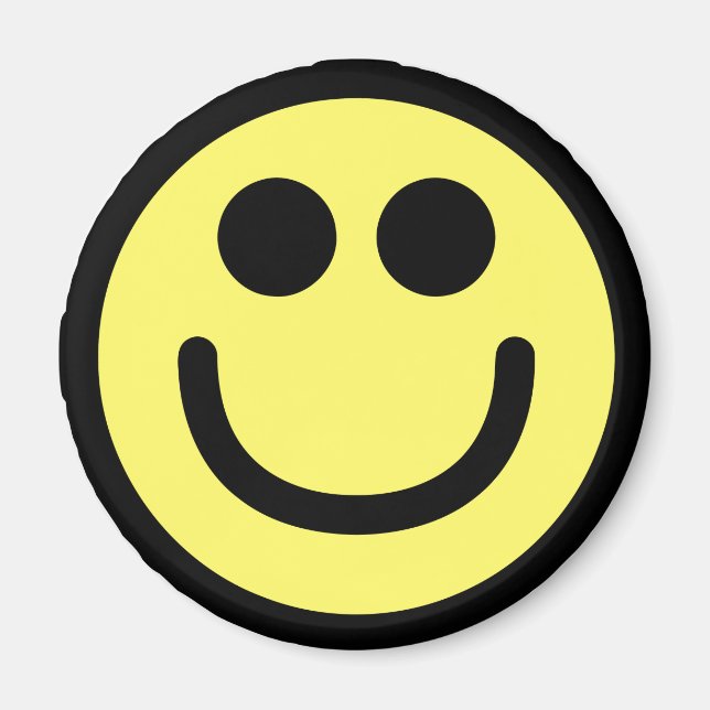 Yellow Classic Face Magnet (Front)