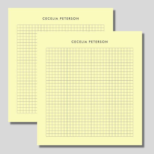 Yellow Classic Square Custom Notepad (Creator Uploaded)