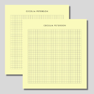 Yellow Classic Square Custom Notepad