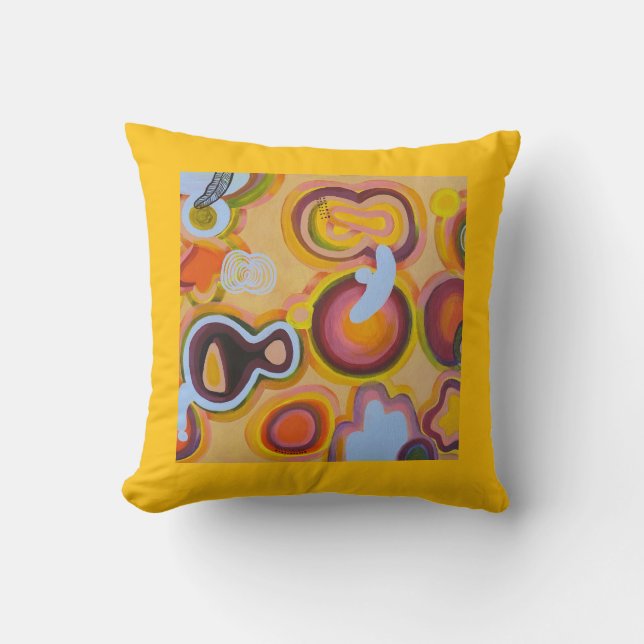 yellow clock cushion (Front)