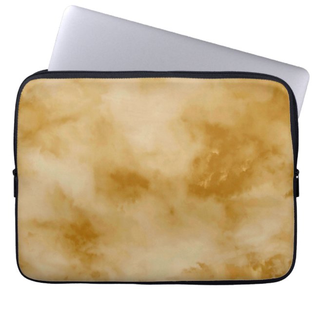 Yellow clouds laptop sleeve (Front)