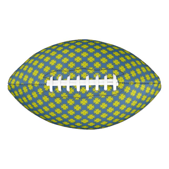 Yellow Clover Ribbon by Kenneth Yoncich American Football (Front)