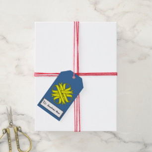 Yellow Clover Ribbon by Kenneth Yoncich Gift Tags