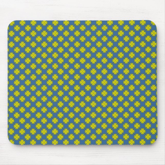 Yellow Clover Ribbon by Kenneth Yoncich Mouse Mat (Front)