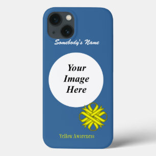 Yellow Clover Ribbon Template by Kenneth Yoncich iPhone 13 Case