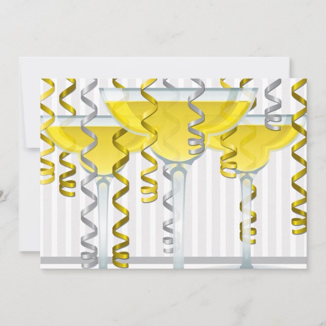 Yellow cocktail and ribbon (Front)