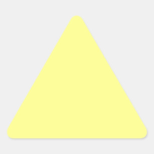 Yellow Colour Customised Designer Triangle Sticker