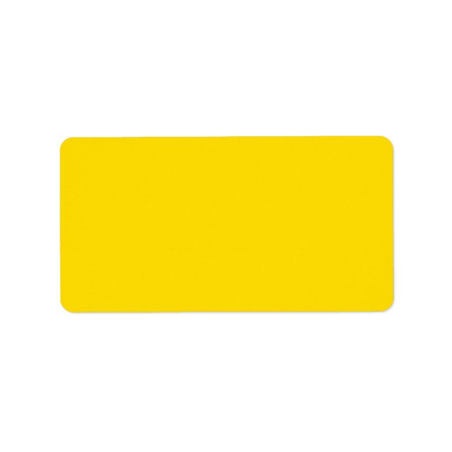 Yellow Colour Label (Front)