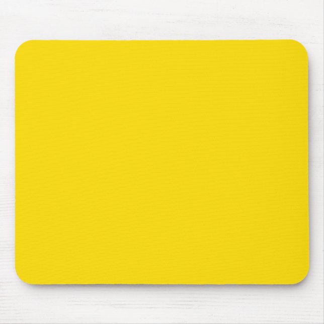 Yellow Colour Mouse Mat (Front)