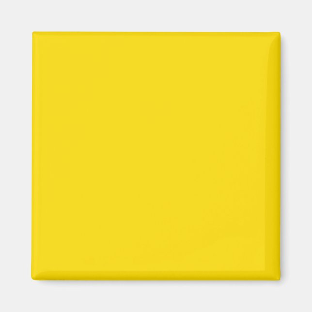 Yellow Colour Square Magnet (Front)