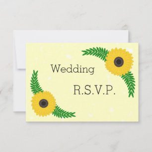 Yellow Coloured Sunflower Design Wedding