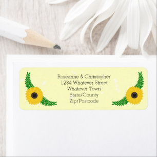 Yellow Coloured Sunflower Design Wedding