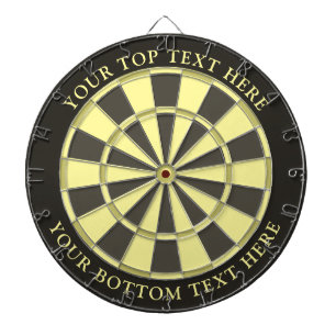 Yellow Colours Dartboard with Custom Text