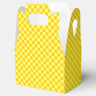 Yellow Combination Checkerboard by ShirleyTaylor Favour Box