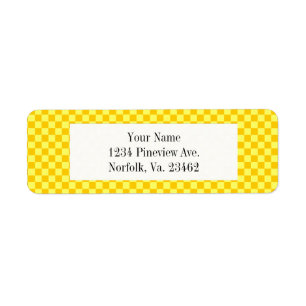 Yellow Combination Classic Chequerboard