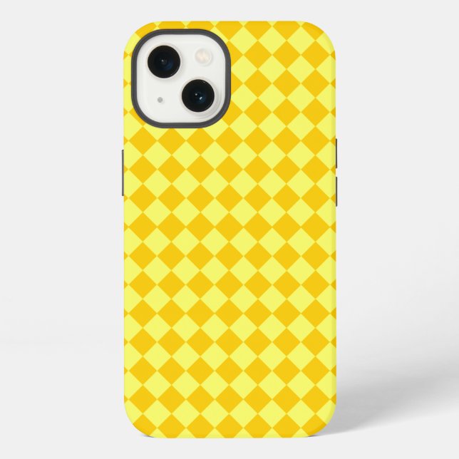 Yellow Combination Diamond Pattern by STaylor  iPhone Case (Back)