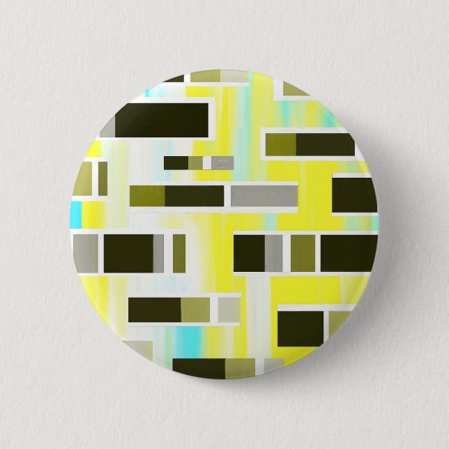 Yellow Composition 6 Cm Round Badge (Front)