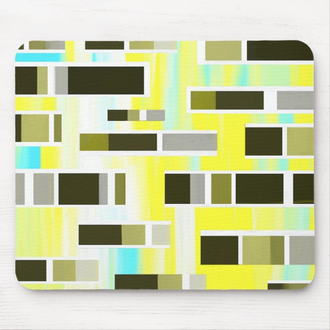 Yellow Composition Mouse Mat (Front)