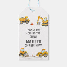 Yellow Construction Truck 2nd Birthday
