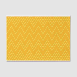 Yellow, cool, trendy, modern, urban zigzag pattern tissue paper