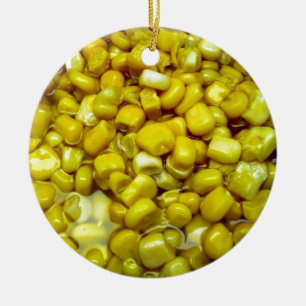 Yellow Corn Ceramic Tree Decoration