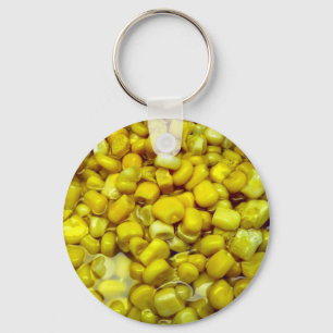 Yellow Corn Key Ring