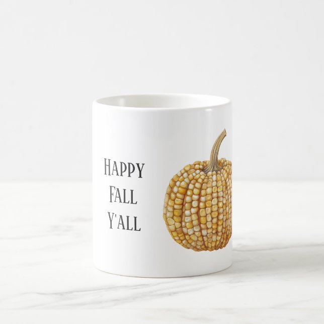 Yellow Corn Pumpkin Coffee Mug (Center)