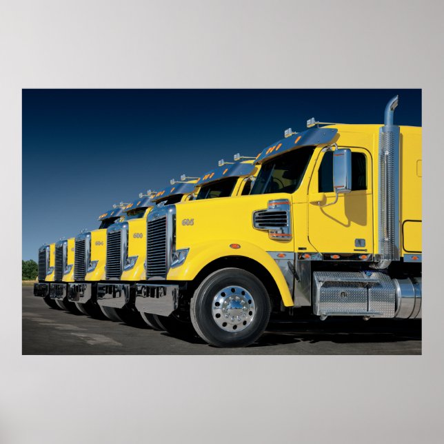 Yellow Coronado Freightliners Poster (Front)