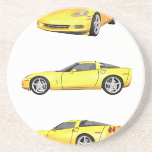 Yellow Corvette: Coaster