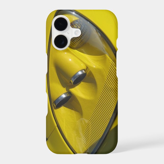 Yellow Corvette Z06 Headlight Close-up (Back)