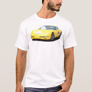Yellow Corvette Z06 Race Car T-Shirt