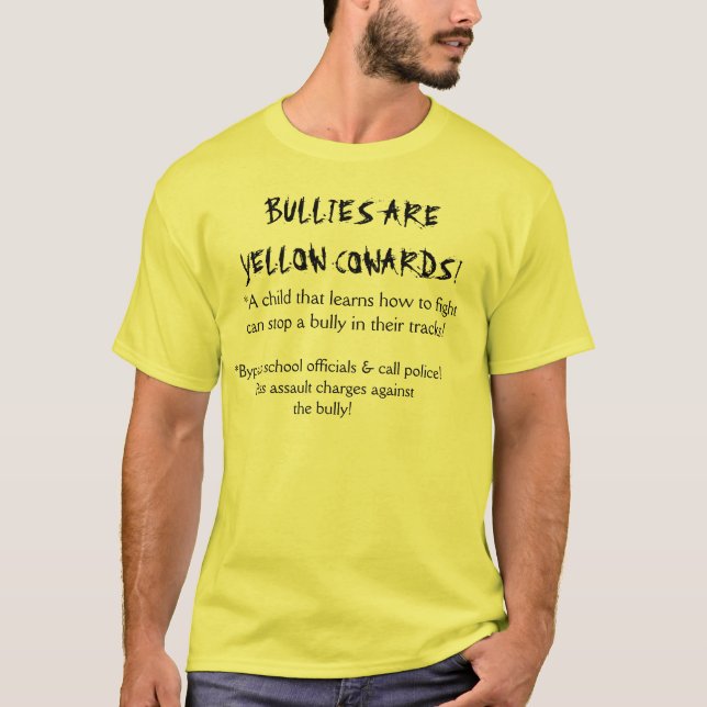 YELLOW COWARD BULLY T-Shirt (Front)
